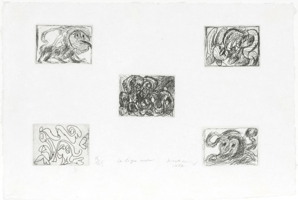 Engraving Alechinsky - La ligne seule