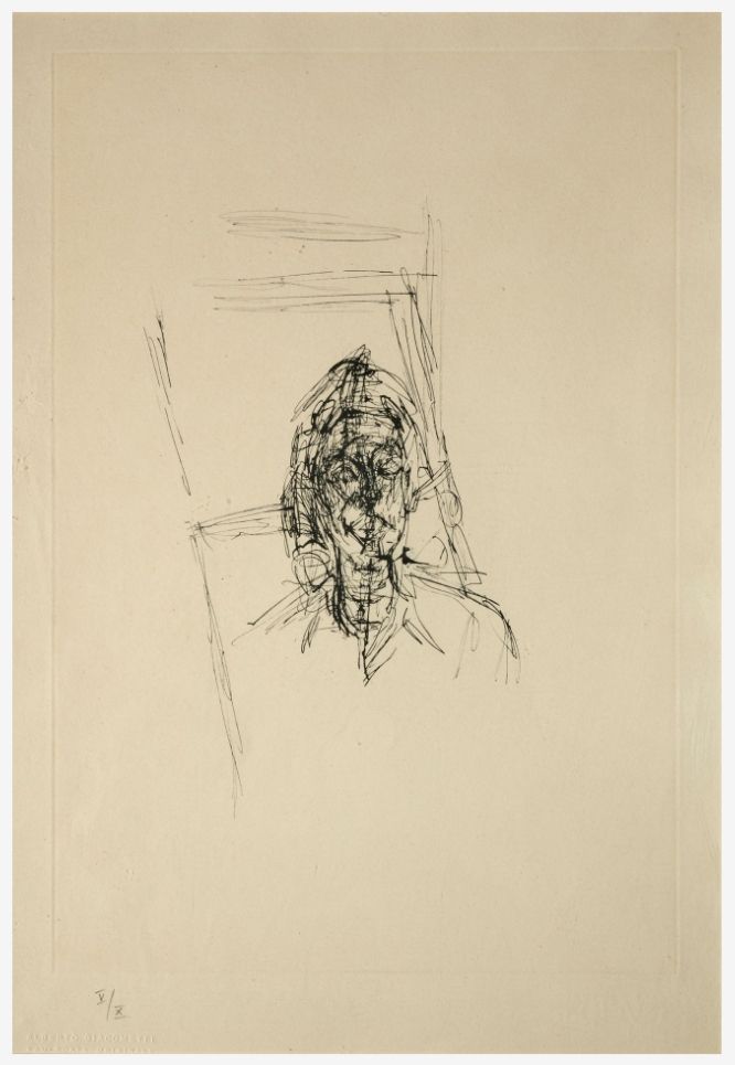 Engraving Giacometti - La magie quotidienne (tête de femme)