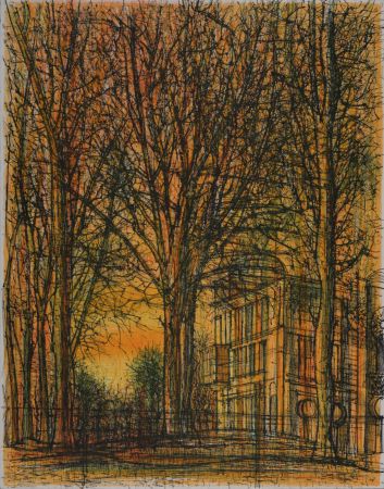 Lithograph Carzou - La Maison dans les arbres, 1962