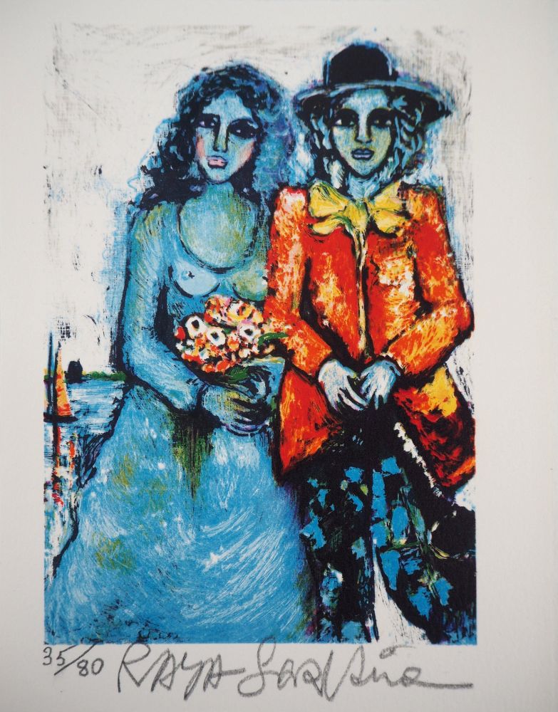 Lithograph Sorkine - La mariée bleue