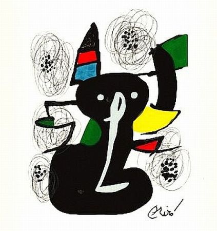 Lithograph Miró - La Melodie Acide 