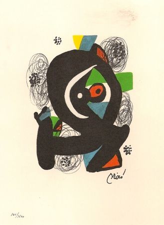 Lithograph Miró - La Melodie Acide 