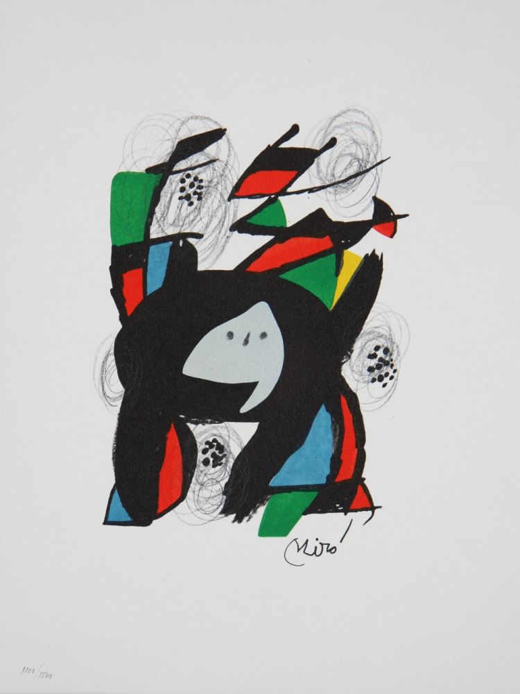 Lithograph Miró - La Melodie Acide (M. 1219)