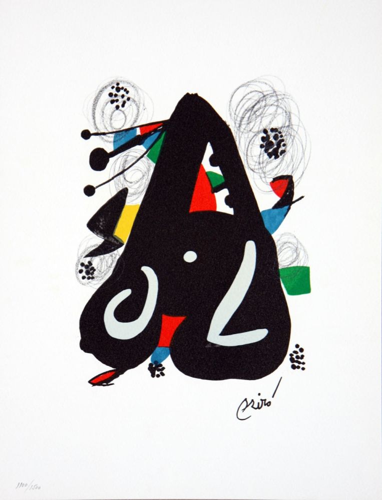 Lithograph Miró - La Melodie Acide (M. 1220)