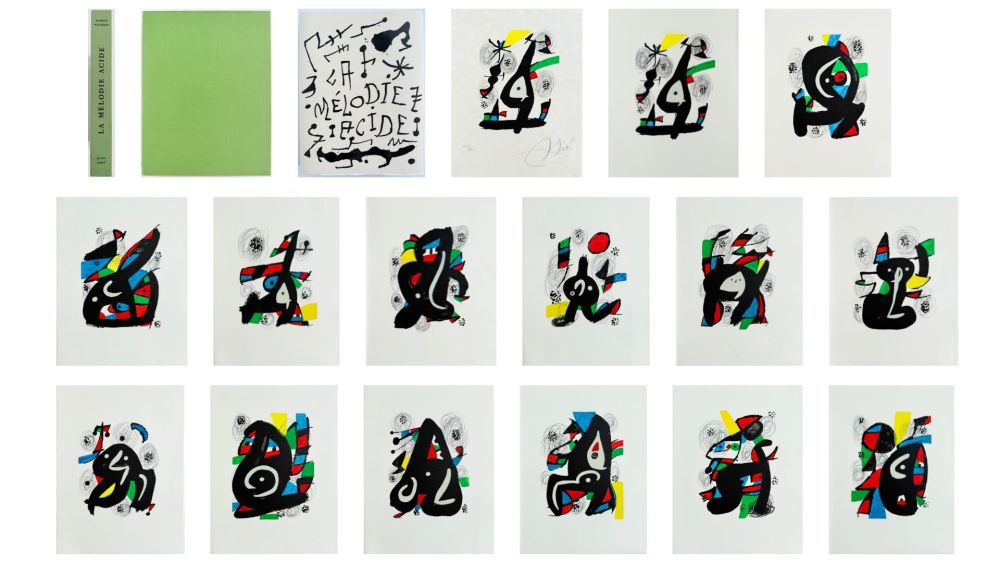 Lithograph Miró - La Mélodie Acide
