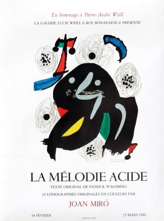 Poster Miró - La Mélodie Acide