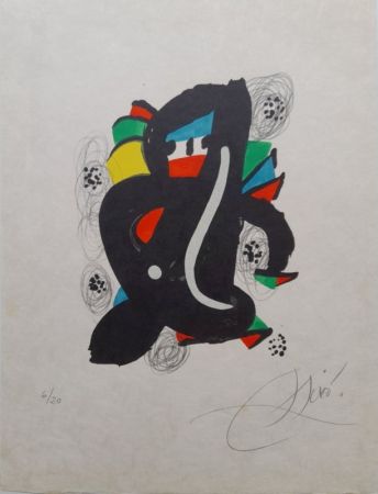 Lithograph Miró - La mélodie acide 