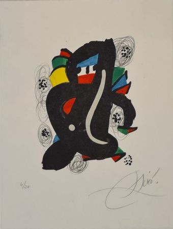 Lithograph Miró - La mélodie acide 