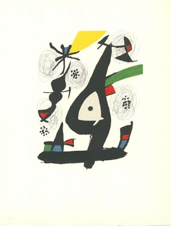 Lithograph Miró - La mélodie acide - 1