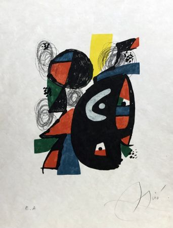 Lithograph Miró - La mélodie acide - 12