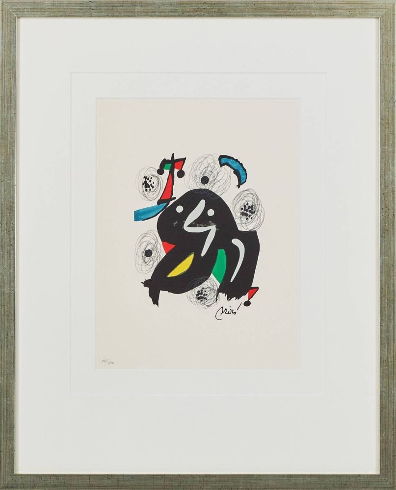 Lithograph Miró - La Mélodie Acide, Planche IV