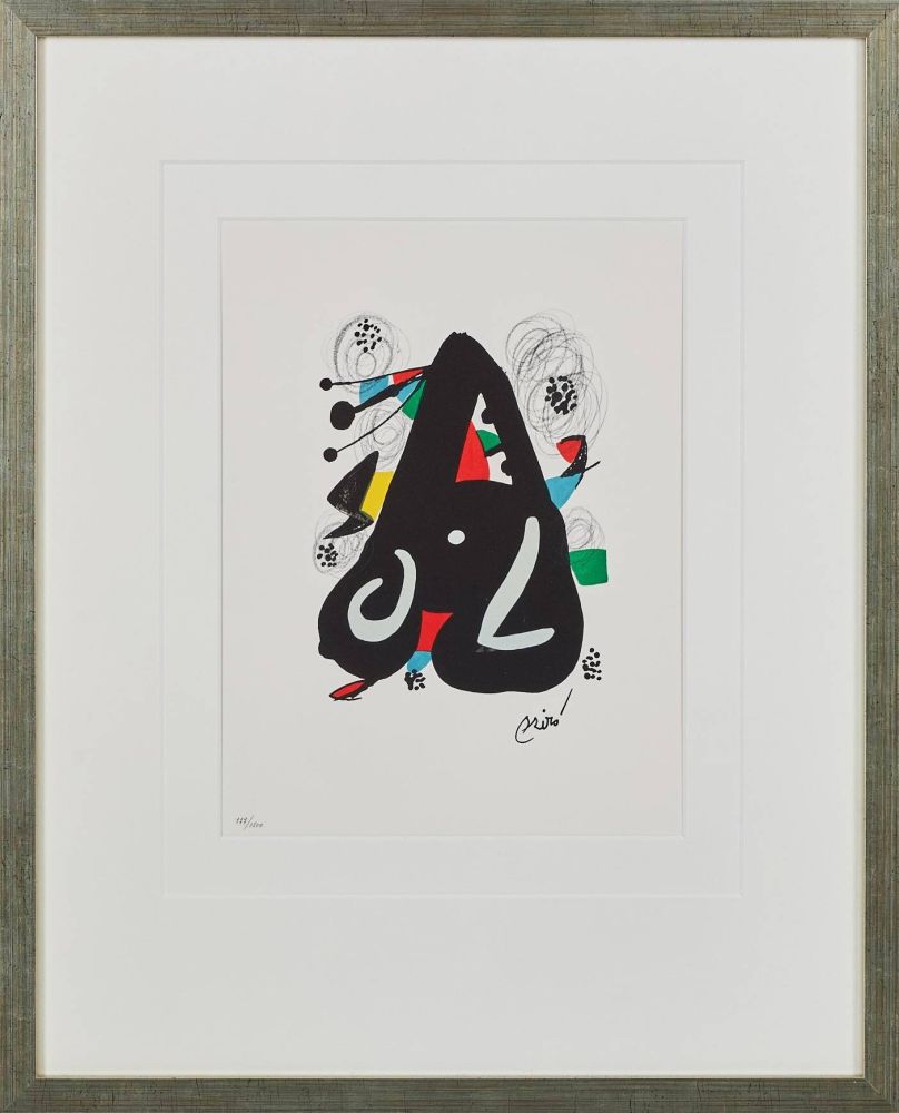 Lithograph Miró - La Mélodie Acide, Planche IX