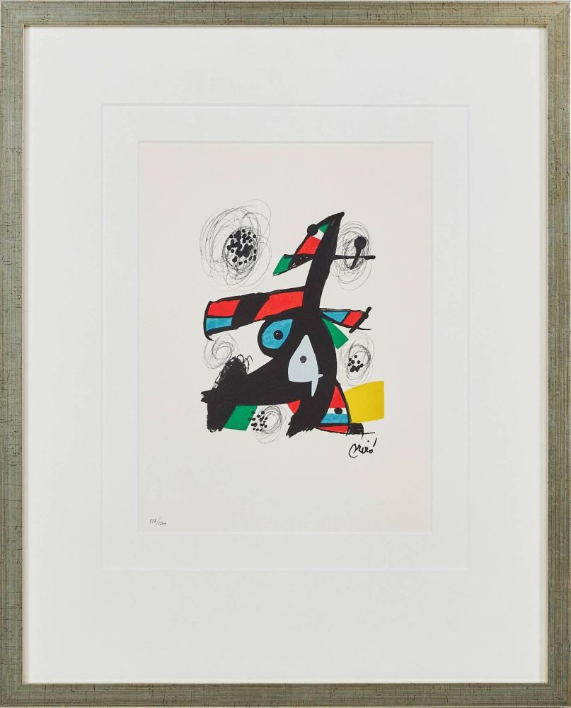 Lithograph Miró - La Mélodie Acide, Planche V
