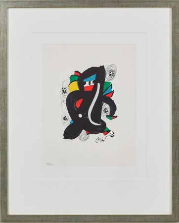 Lithograph Miró - La Mélodie Acide, Planche VI