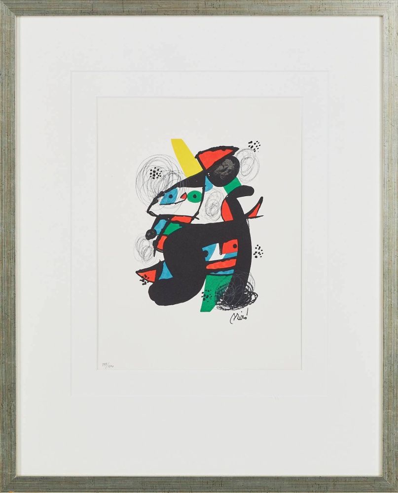 Lithograph Miró - La Mélodie Acide, Planche XI