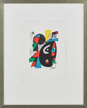 Lithograph Miró - La Mélodie Acide, Planche XII