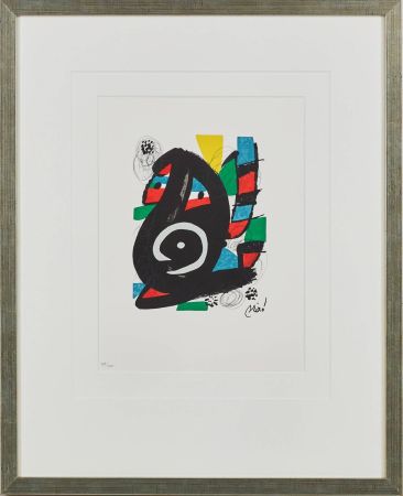 Lithograph Miró - La Mélodie Acide, Planche XIV