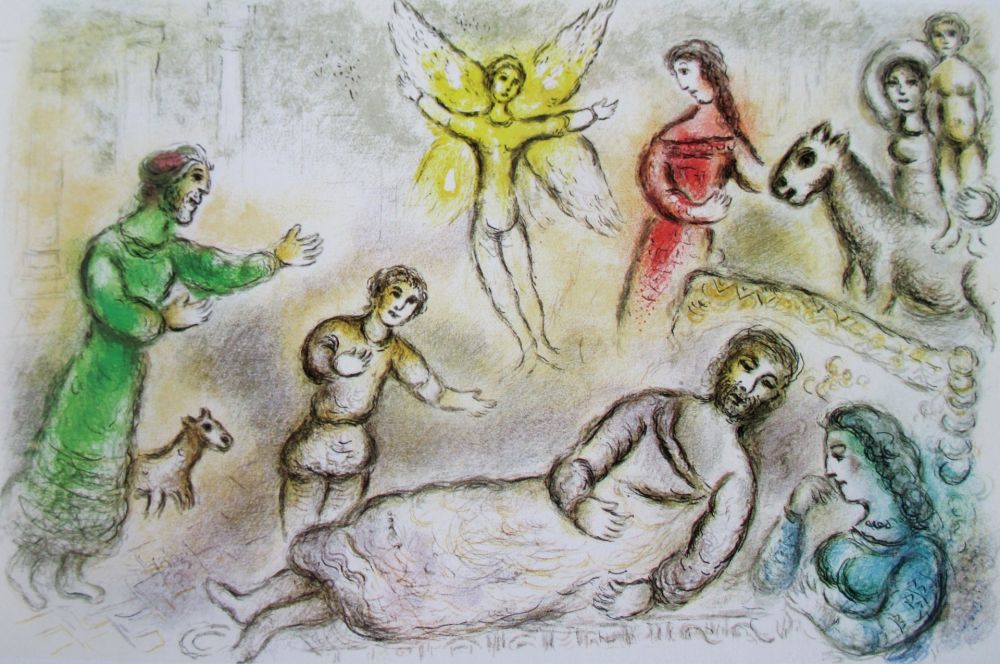 Lithograph Chagall - La Paix Retrouvee - L'Odyssee II