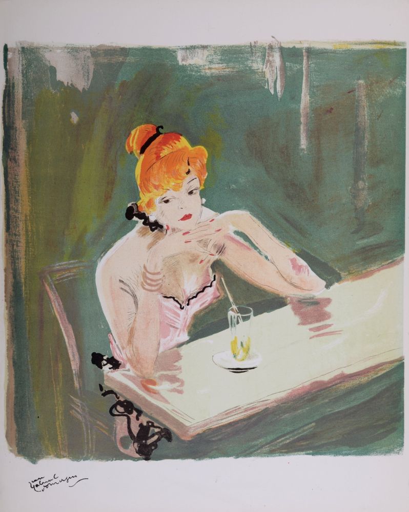 Lithograph Domergue - La Parisienne : Mauricette, 1956