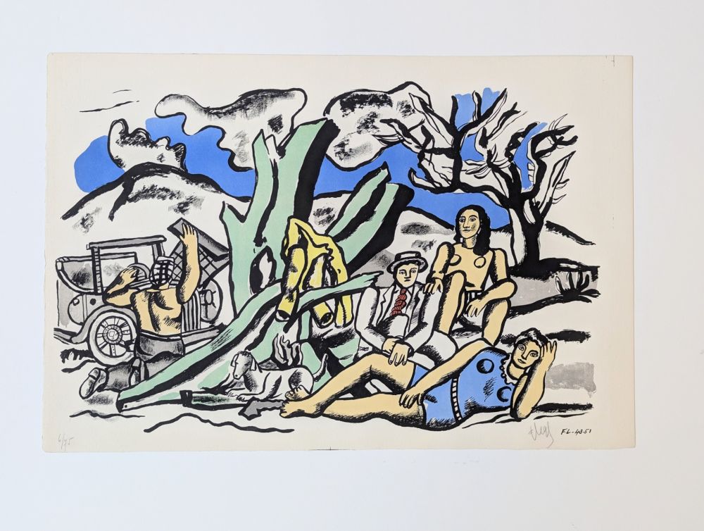 Lithograph Leger - La Partie de Campagne 