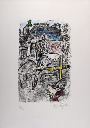 Lithograph Chagall - La Passion, 1975 - Hand-signed!