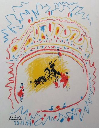Lithograph Picasso - '' La Petite Corrida ''