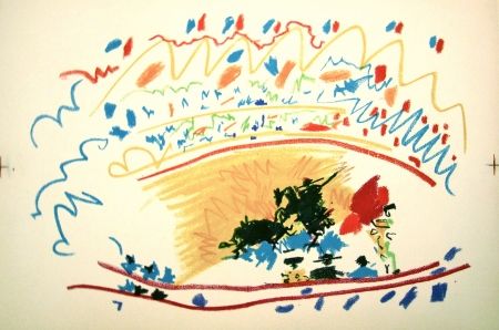Lithograph Picasso - La petite corrida