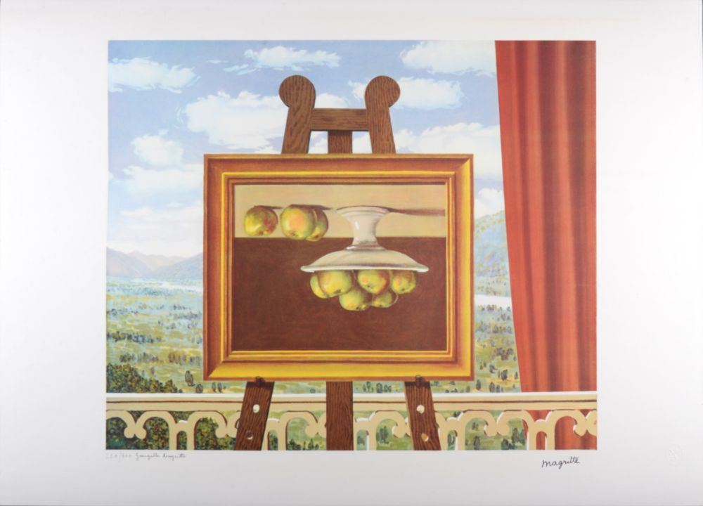 Lithograph Magritte - La Philosophie et la Peinture : Le réveil matin