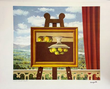 Lithograph Magritte - La Philosophie et la Peinture : Le réveil matin