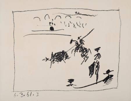 Lithograph Picasso - La pique, 1961