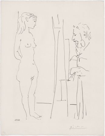 Lithograph Picasso - La Pose Nue