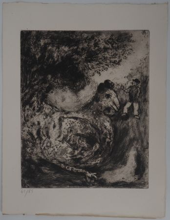 Etching Chagall - La poule aux œufs d'or