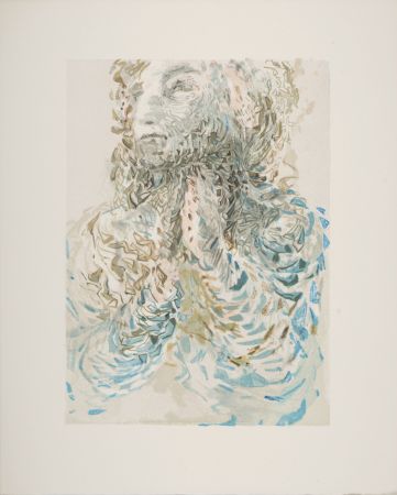 Woodcut Dali - La Prescience divine, 1963