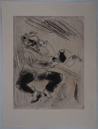 Etching Chagall - La rage de dents (Mal de dents)