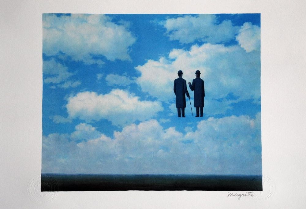 Lithograph Magritte - La Reconnaissance Infinie
