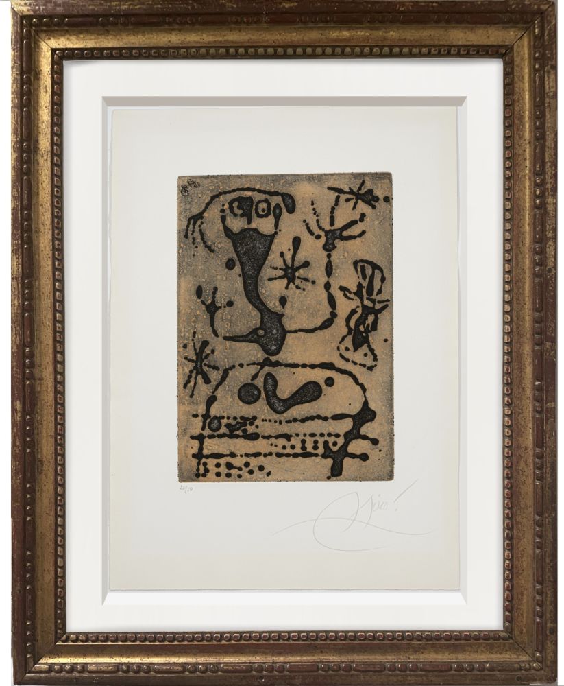 Etching Miró - La Reine des Ombres