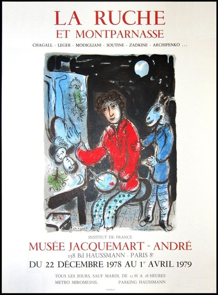 Poster Chagall - La Ruche et Montparnasse