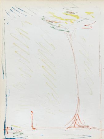 Lithograph Giacometti - La Rue & L'Arbre