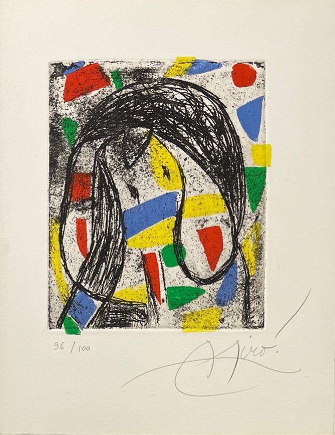 Etching Miró - La révolte des caractères