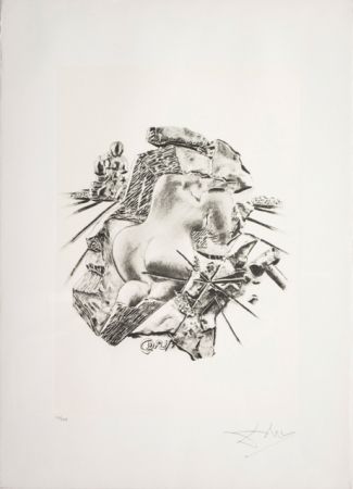 Lithograph Dali - La Scultura