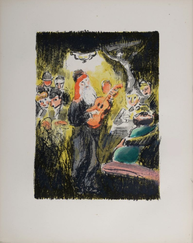 Lithograph Van Dongen - La soirée au “Lapin Agile” lorsque Frédé chantait, 1949