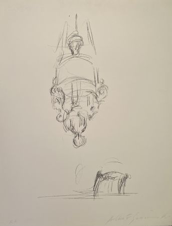 Lithograph Giacometti - La suspension