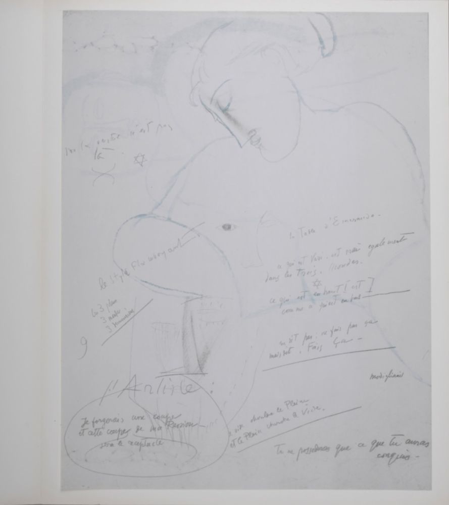 Lithograph Modigliani - La Table d'Emeraude