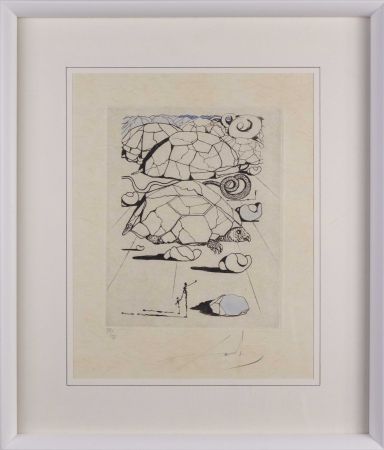 Rotogravure Dali - La tortue