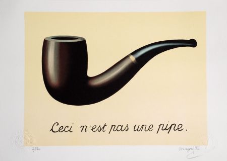 Lithograph Magritte - La Trahison des Images