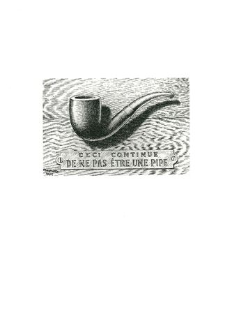 Engraving Magritte - La trahison des images