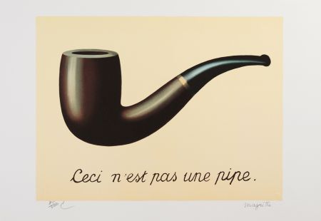 Lithograph Magritte - La Trahison des Images