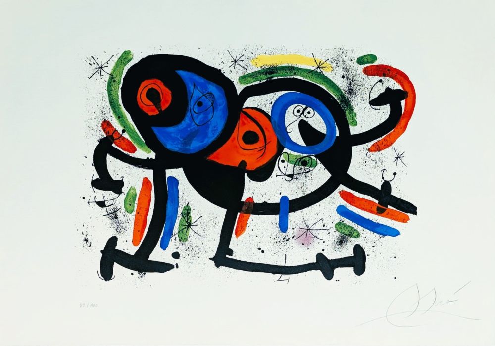 Lithograph Miró - La Triple Roue II 