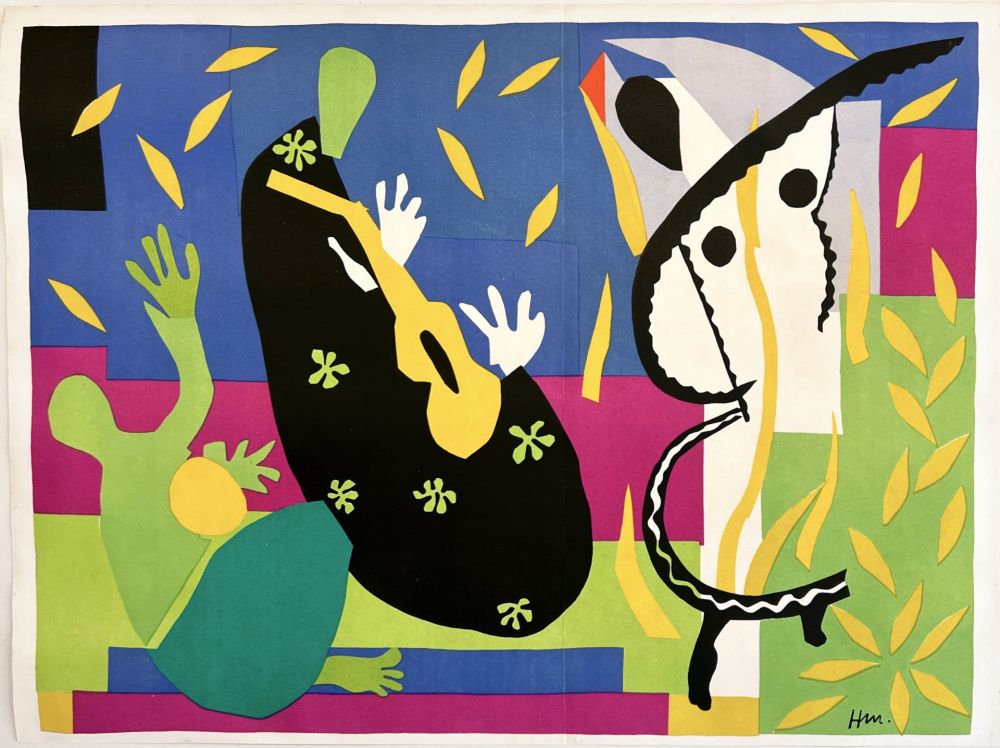 Lithograph Matisse - LA TRISTESSE DU ROI. Lithographie (1952)