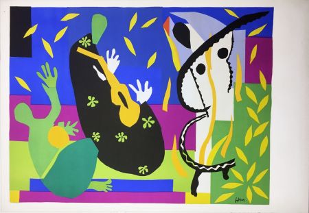 Lithograph Matisse - LA TRISTESSE DU ROI. Lithographie sur Arches 1952 (tirage original édité par Tériade)